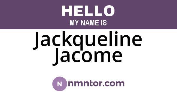 Jackqueline Jacome