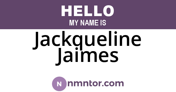 Jackqueline Jaimes