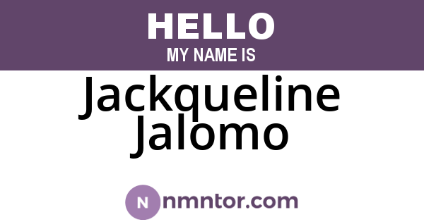 Jackqueline Jalomo