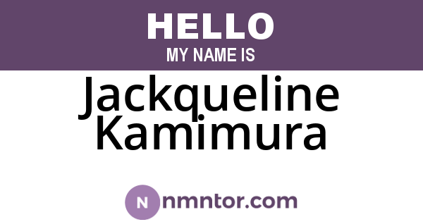 Jackqueline Kamimura
