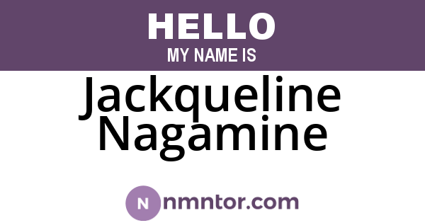 Jackqueline Nagamine