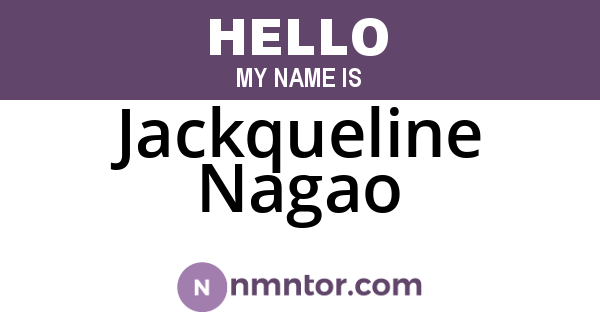 Jackqueline Nagao