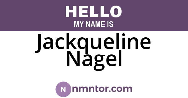 Jackqueline Nagel