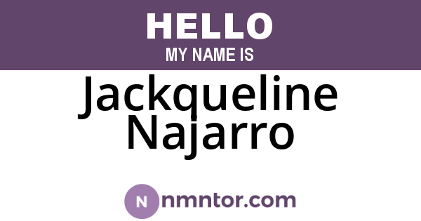 Jackqueline Najarro