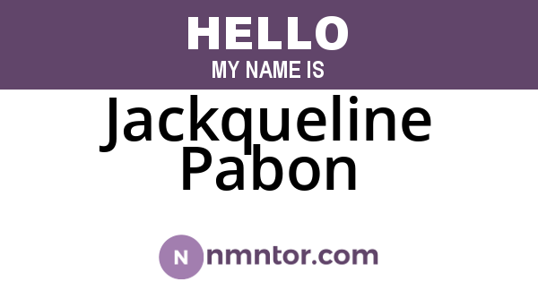 Jackqueline Pabon