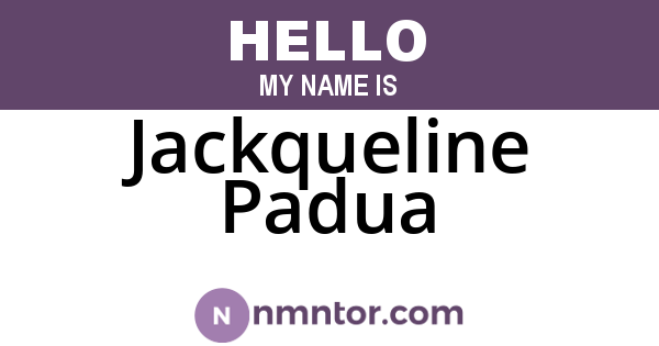 Jackqueline Padua