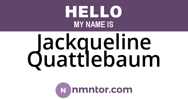 Jackqueline Quattlebaum