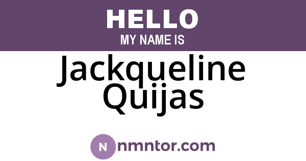 Jackqueline Quijas