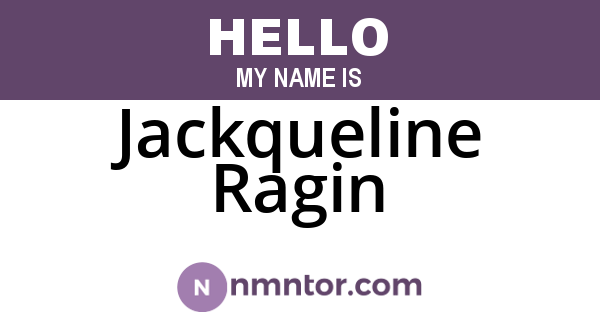 Jackqueline Ragin