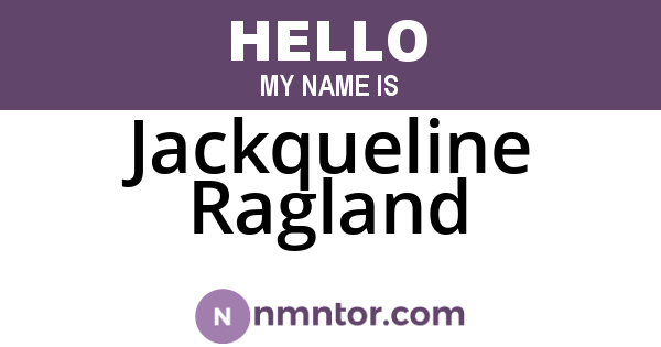 Jackqueline Ragland