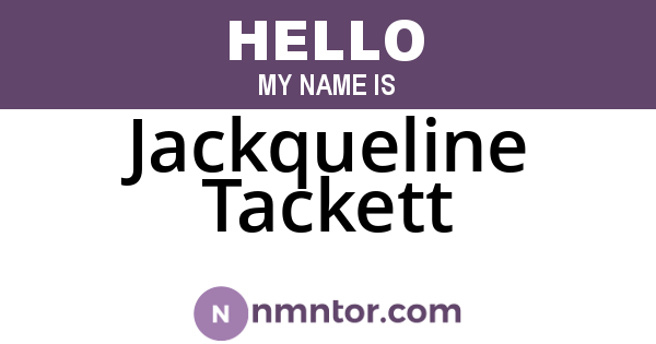 Jackqueline Tackett