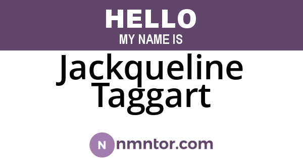 Jackqueline Taggart