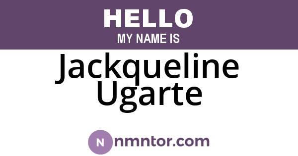 Jackqueline Ugarte