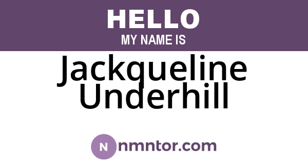 Jackqueline Underhill