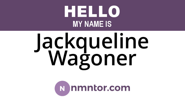 Jackqueline Wagoner