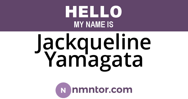 Jackqueline Yamagata