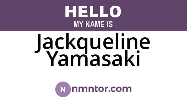 Jackqueline Yamasaki