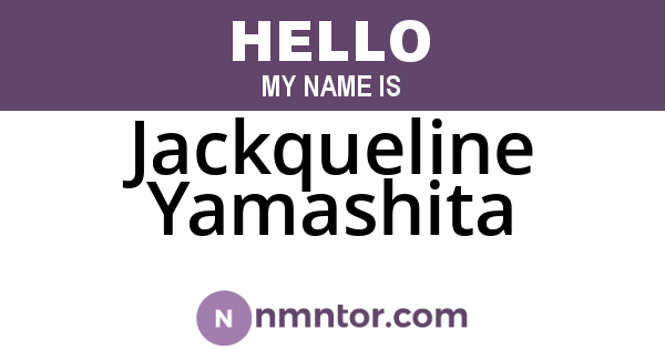 Jackqueline Yamashita