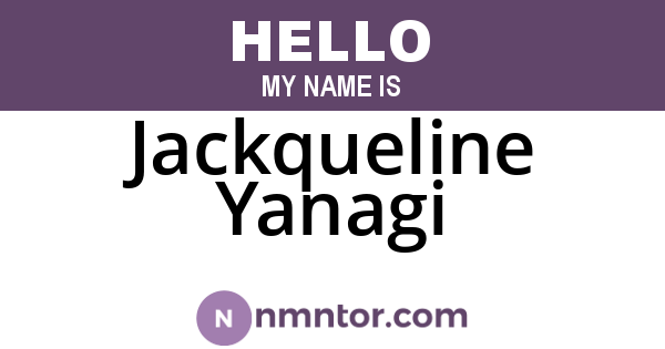 Jackqueline Yanagi