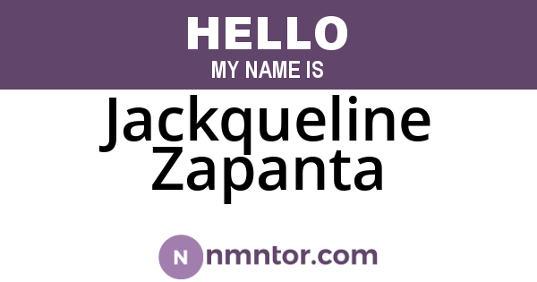 Jackqueline Zapanta