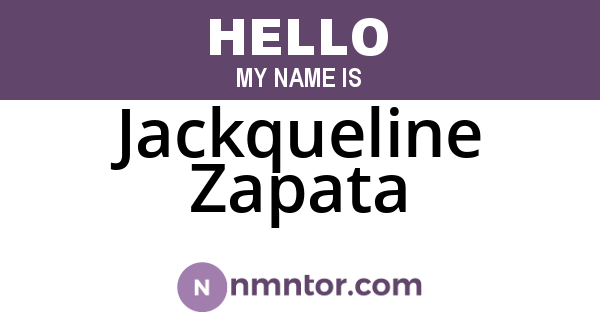 Jackqueline Zapata