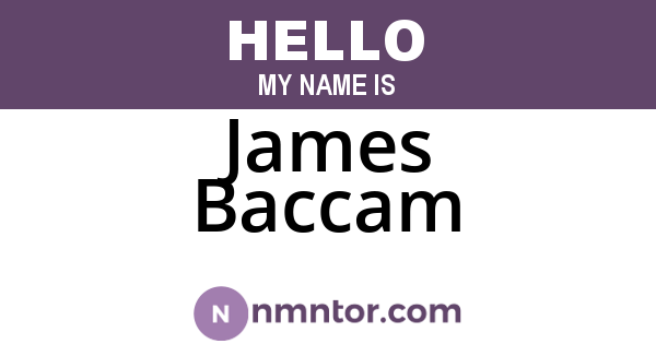 James Baccam
