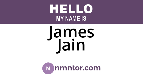 James Jain