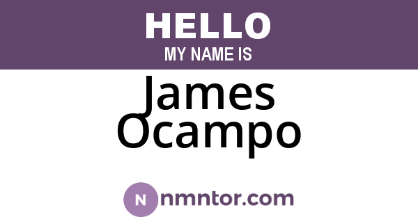 James Ocampo