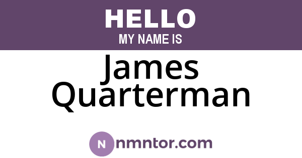 James Quarterman