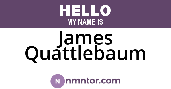 James Quattlebaum