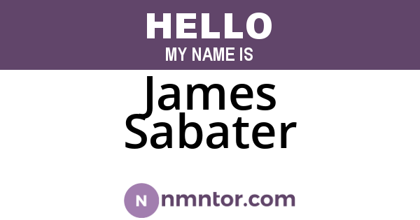 James Sabater