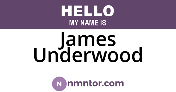 James Underwood
