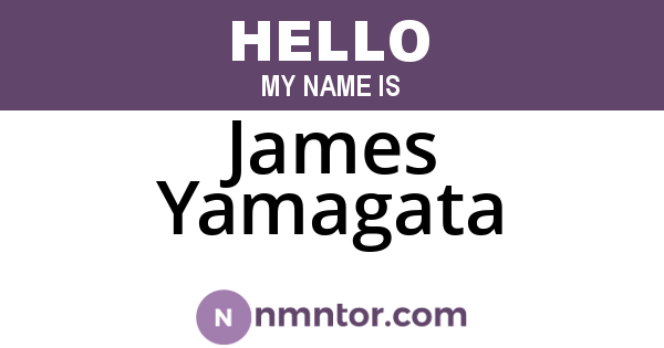 James Yamagata