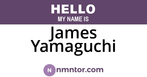 James Yamaguchi