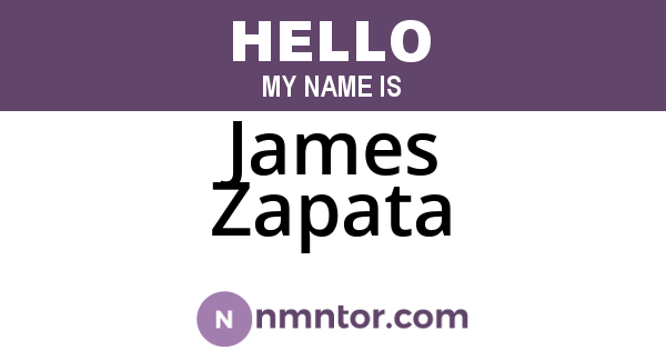 James Zapata