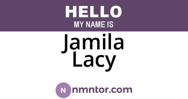 Jamila Lacy