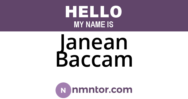 Janean Baccam