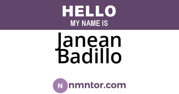 Janean Badillo