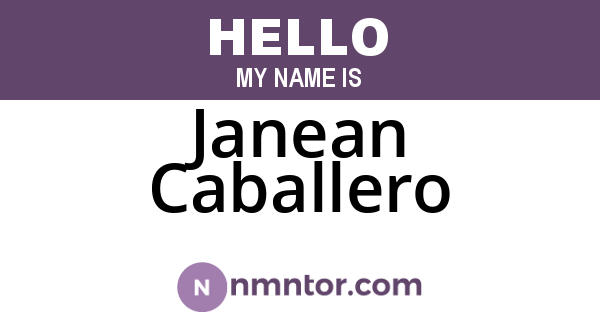 Janean Caballero