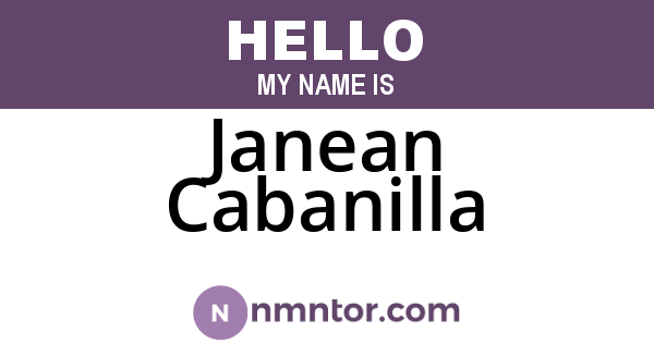 Janean Cabanilla