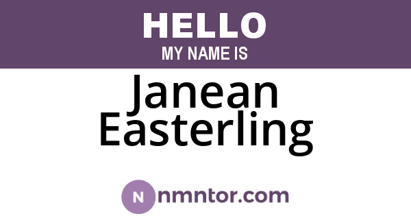 Janean Easterling