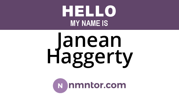 Janean Haggerty
