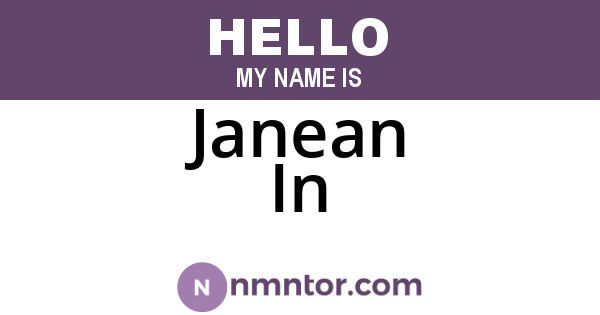 Janean In