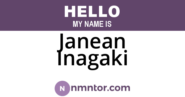Janean Inagaki