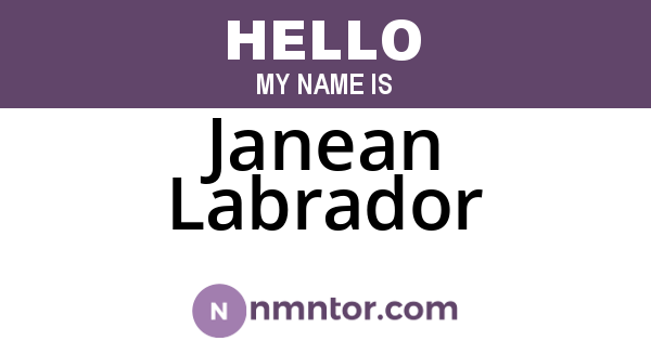 Janean Labrador