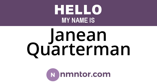 Janean Quarterman