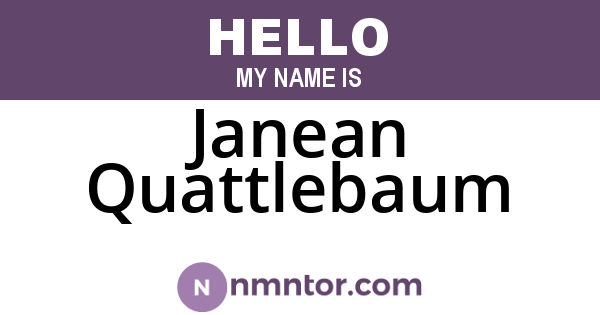 Janean Quattlebaum