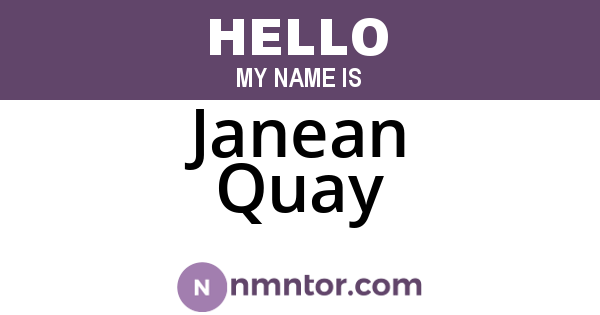 Janean Quay