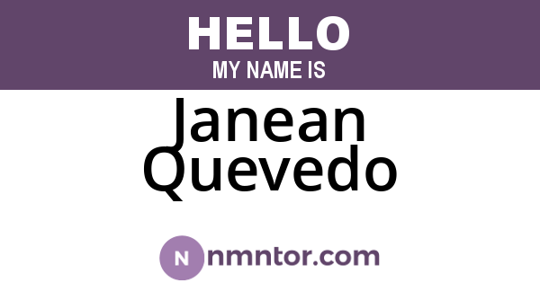 Janean Quevedo