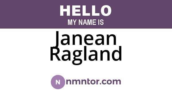 Janean Ragland